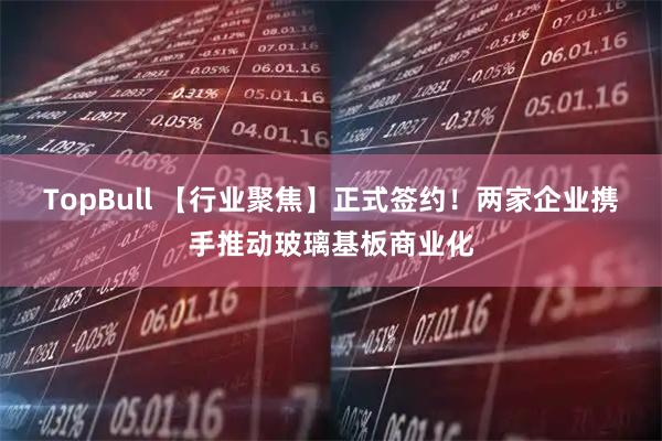 TopBull 【行业聚焦】正式签约！两家企业携手推动玻璃基板商业化